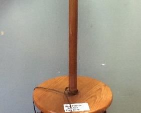 HAND PAINTED MILK CAN FLOOR LAMP