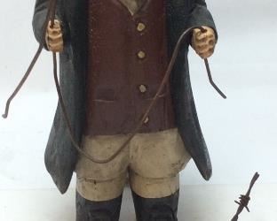 BFA WOOD BEN FRANKLIN KITE SCULPTURE