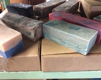 BOXES OF NATURAL BUTTERFLY SOAP, PALM, COCONUT OIL BLEND, DOZENS OF SCENTS