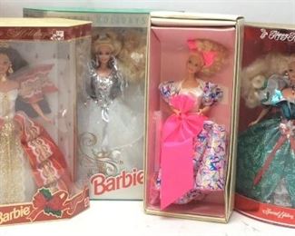 SPECIAL EDITION HOLIDAY BARBIES AND