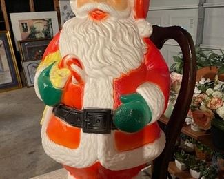 Plastic mold - Vintage lighted Santa!