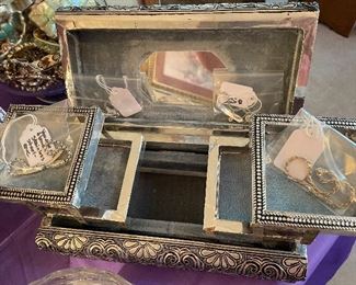 Sterling jewelry box with sterling jewelry!