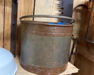 Nice Copper Rimed Bucket