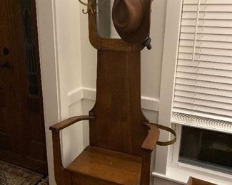 Antique Hall Tree