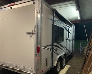 Back lets down like a covered trail for easy loading and unloading..