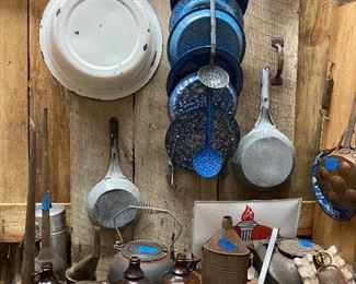 lots of enamel items