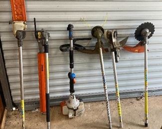 Set of STIHL attachments and motor...will consider individual or purchase of set.