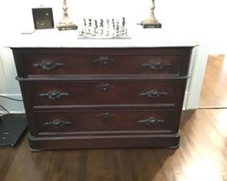 Victorian Marble top Dresser