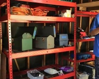 Lots of cords, tool boxes, etc