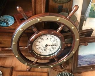 Ships Wheel / Clock $ 178.00