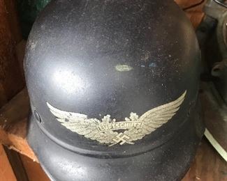 Antique German Luftschutz military metal helmet $ 340.00