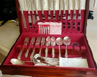 HOLMES & EDWARDS STERLING INLAID SILVERPLATE