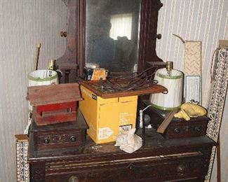 Walnut Victorian Dresser
