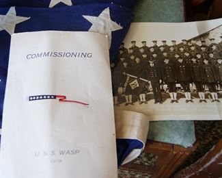WW2 Navy USS Wasp Grouping & ID'd Items From Veteran