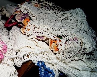 We have at least 50 Hand Crochet Doilies 