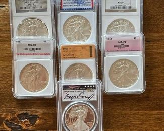 Graded Silver American Eagles