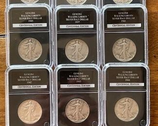 Walking Liberty Silver Half Dollars