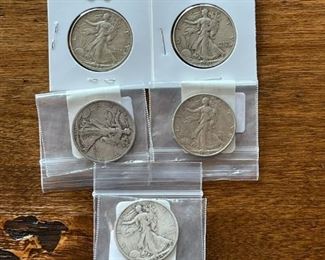 Walking Liberty Silver Half Dollars