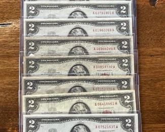 Red Seal $2 Bills