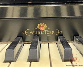 Vintage Wurlitzer Piano (Model 2160) in Ebony Finish