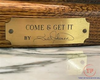 Bronze Sculpture "Come and Get It" by SNELL JOHNSON - Replica of Double Life Size for Town of Rawhide