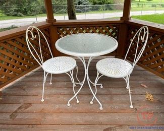 Outdoor Wrought Iron Parlor Set