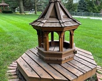 Lighted Gazebo Yard Art Display