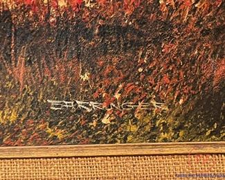 Original Oil on Canvas by BARRINGER
