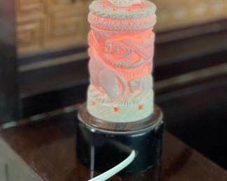 Vintage Carved Ivory Night Light