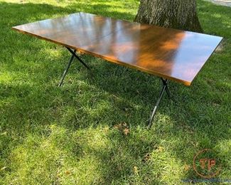 GEORGE NELSON / HERMAN MILLER - X Base Extension Dining Room Table