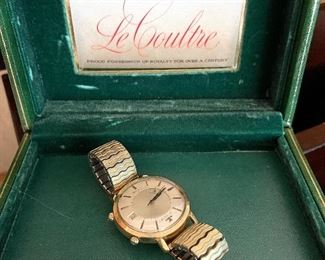 Vintage Men's LECOULTRE Automatic Memovox Alarm + Date Wristwatch (Gold Filled Case) - WORKS
