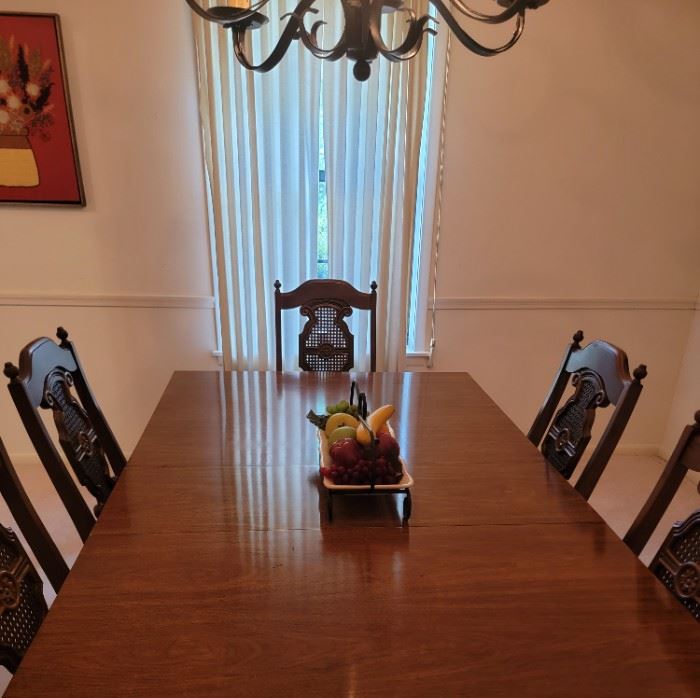 Dinning Table with 6 Chairs and matching China Cabinet