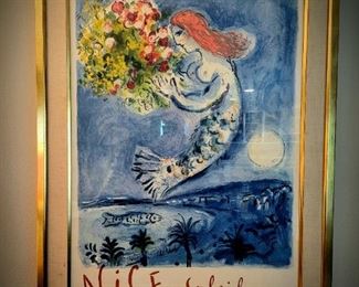 Marc Chagall poster,  NICE $795 or bid #30