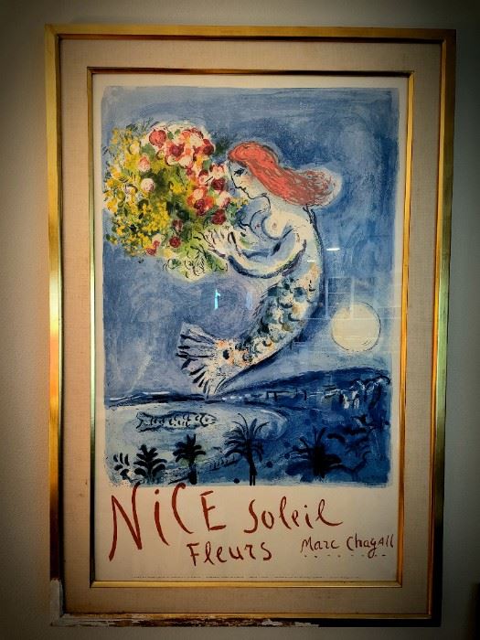 Marc Chagall poster,  NICE $795 or bid #30