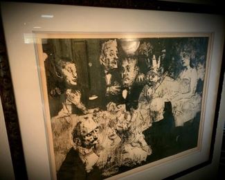 Jack Levine "Election Night"  65/120. $595 or bid#38