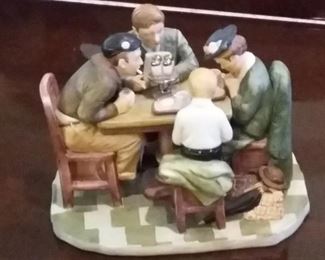 This always tugs at my heart-Norman Rockwell's iconic Saturday Evening Post cover "Grace Before Meals" Gorham Figurine