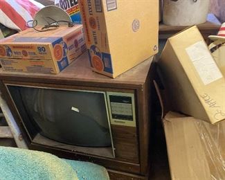 vintage console TV