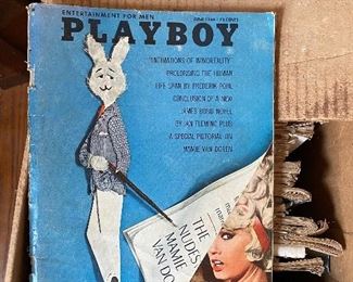 vintage Playboy magazines from the 60s