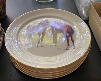 Pickard china horse plates