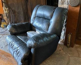 leather recliner; needs TLC