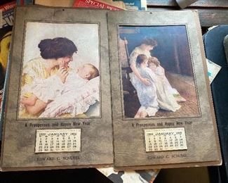Wall calendars from 1922