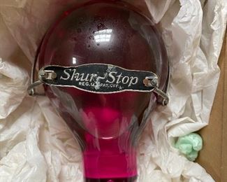 Vintage Shur Stop glass fire grenade extinguisher