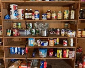 More canned goods and supplies