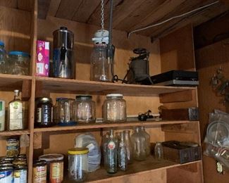 Canning jars and supplies