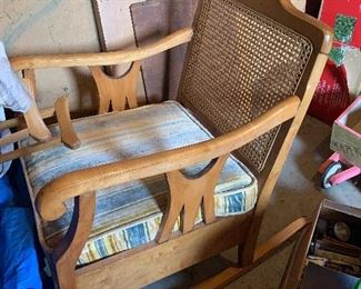 Vintage wood rocking chair
