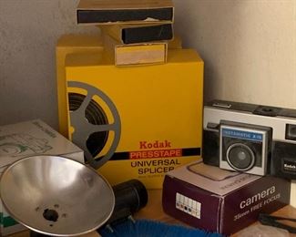 Kodak universal splicer and other photography equipment