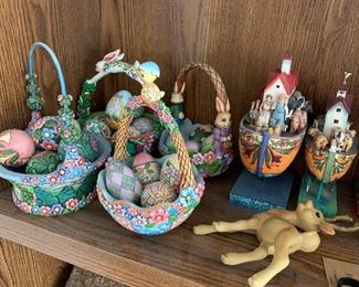 Collectible eggs and baskets