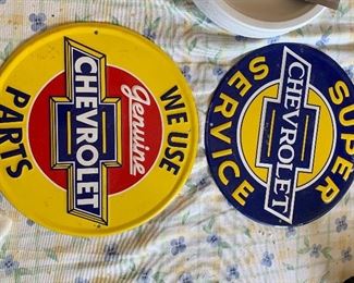 Chevrolet metal signs