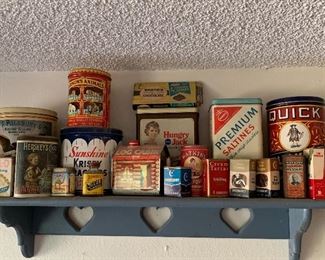 Vintage tin collection
