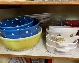 Closer view of the pyrex